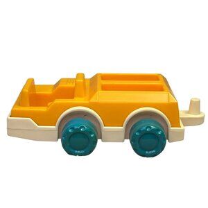 Vintage Lil Playmates Airport Baggage Car Yellow Playset Accessory 1984